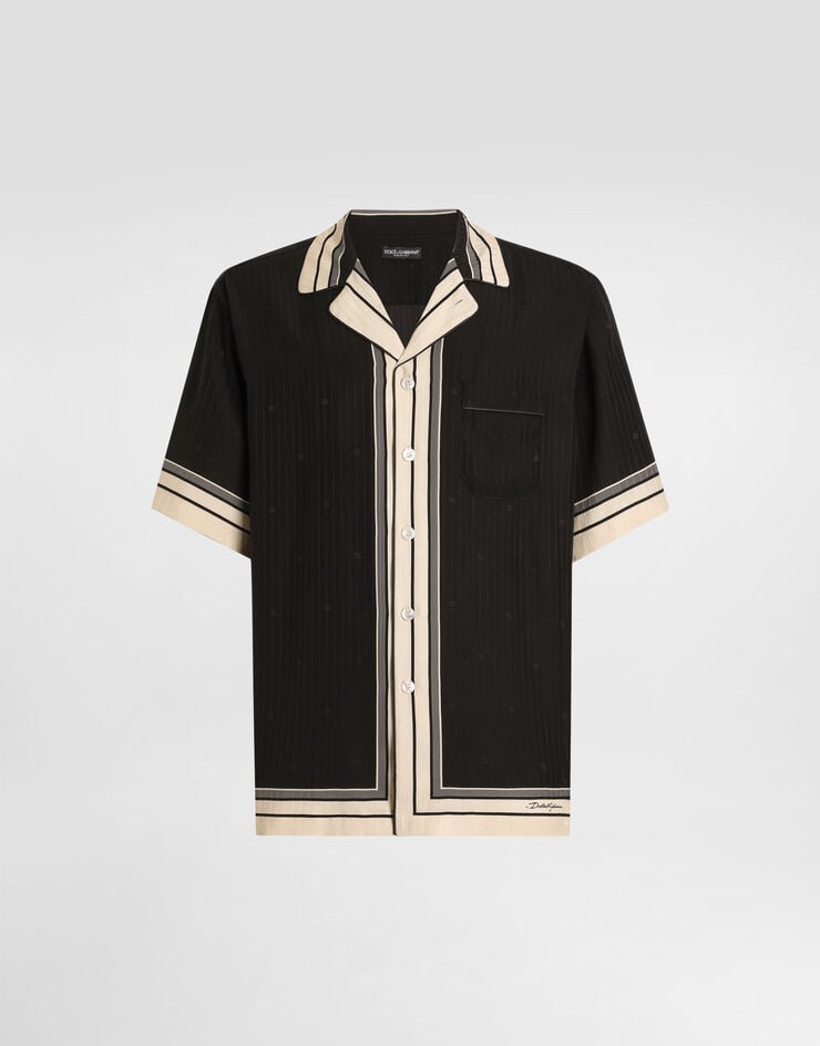 DOLCE & GABBANA STRIPE HAWAII SHIRT